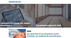 Desktop Screenshot of maison-select.fr