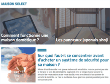 Tablet Screenshot of maison-select.fr